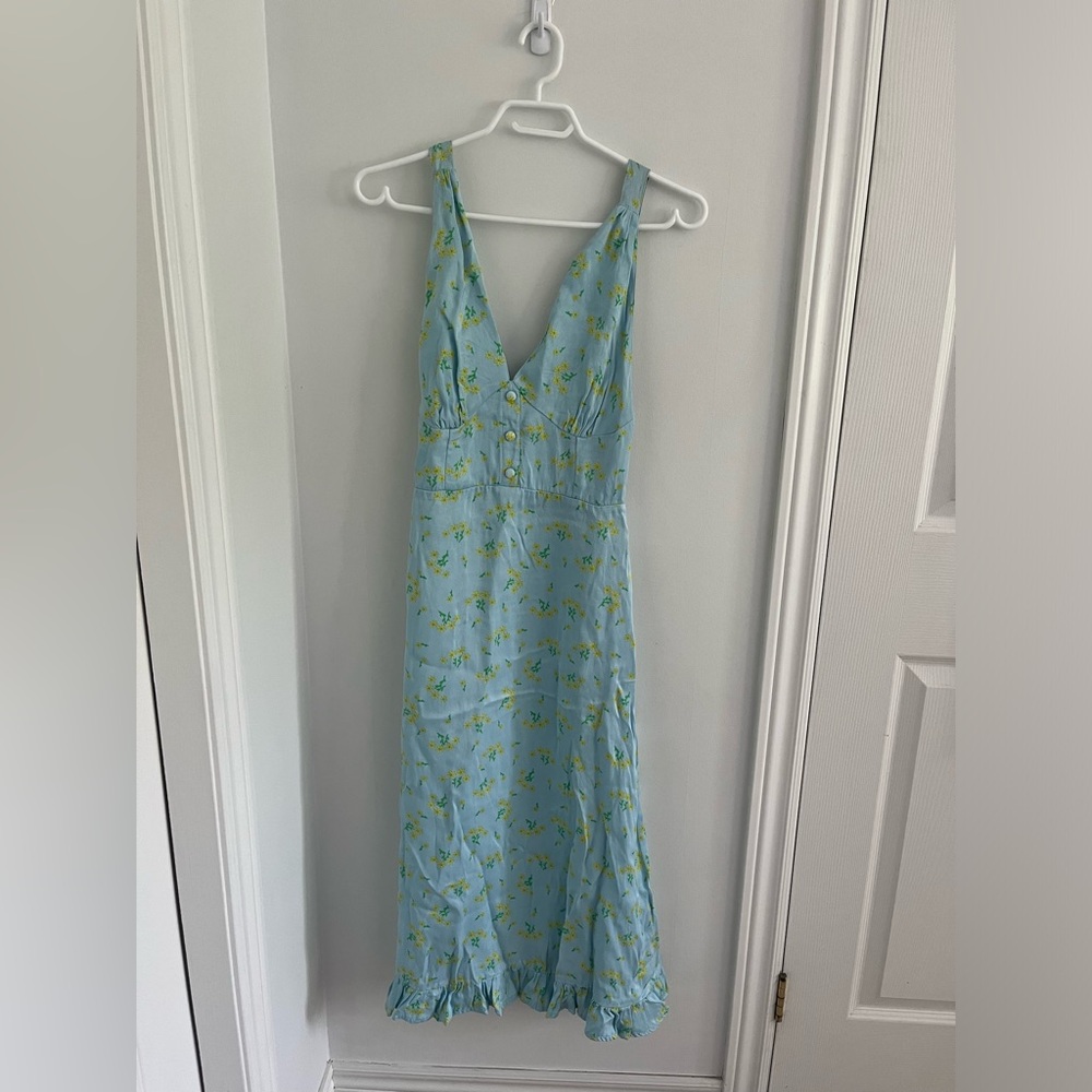 Faithfull the Brand Satin Midi Dress